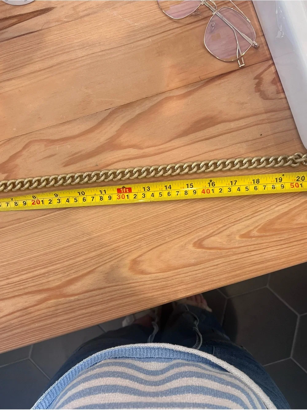 Vintage Avon Textured Gold-Tone Curb Chain Necklace